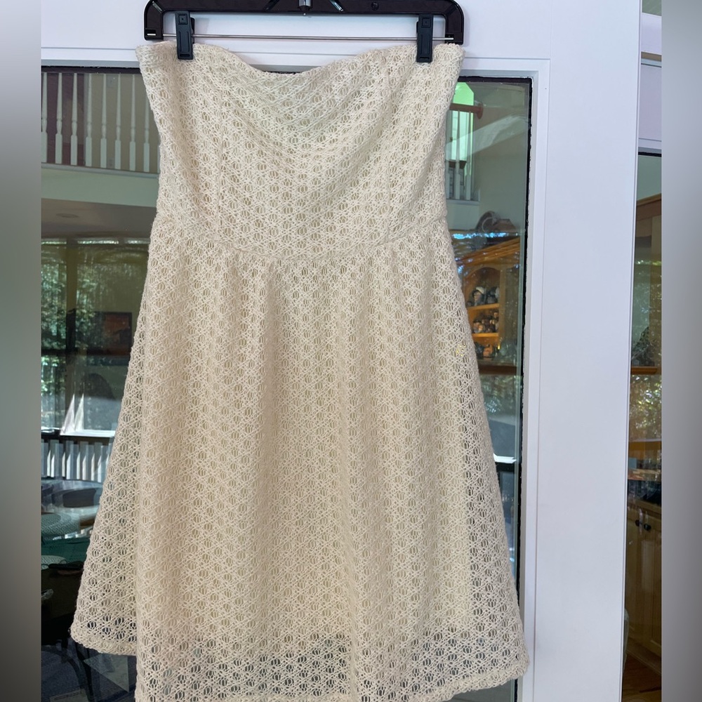 Strapless Crochet Dress by YA Los Angeles, Sz. L